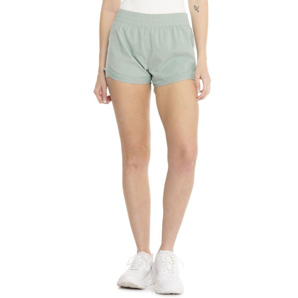 ASICS L-XL Jadeite Light Green 2-in-1 Running Athletic Shorts Built-In Liner